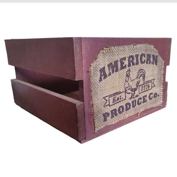Wooden Farmhouse Chicken Crate Decor American Produce Co - Picture 1 of 16